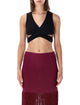 Alaia Alaïa Ribbed Wrap Top