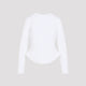 Alaia White Ls Cotton T-Shirt
