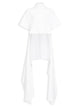 Alaia Asymmetric Cotton Jersey T-Shirt