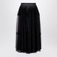 Alaia Black Midi Tulle Skirt
