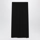 Alaia Pleated Black Midi Skirt In Silk Blend