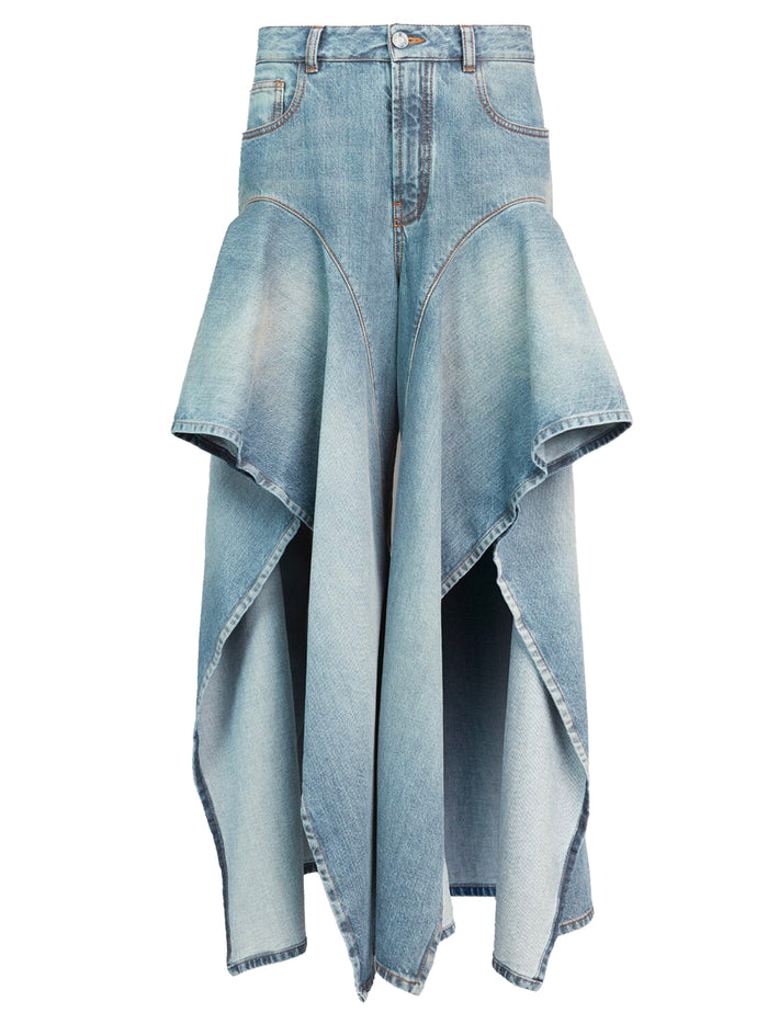Alaia Ruffle Denim Pant