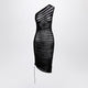Alaïa Black Asymmetrical Skeleton Dress