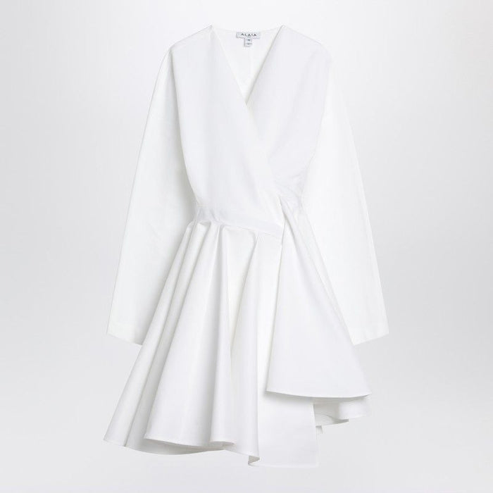 Alaia  Asymmetrical White Cotton Dress