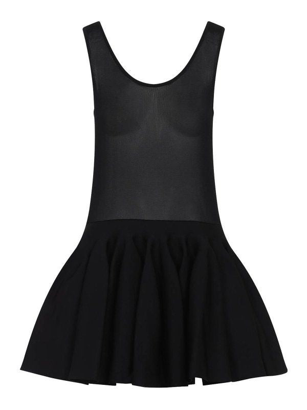 Alaia Godet Mini Dress