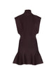 Alaia Seam High-Neck Mini Dress