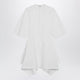 Alaia Panelled Cotton Poplin Dress In White