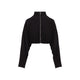 Alaia Black Draped Viscose Jacket