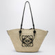 Loewe Medium Anagram Basket Bag In Natural/Black