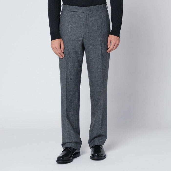 Lardini Grey Wool Trousers