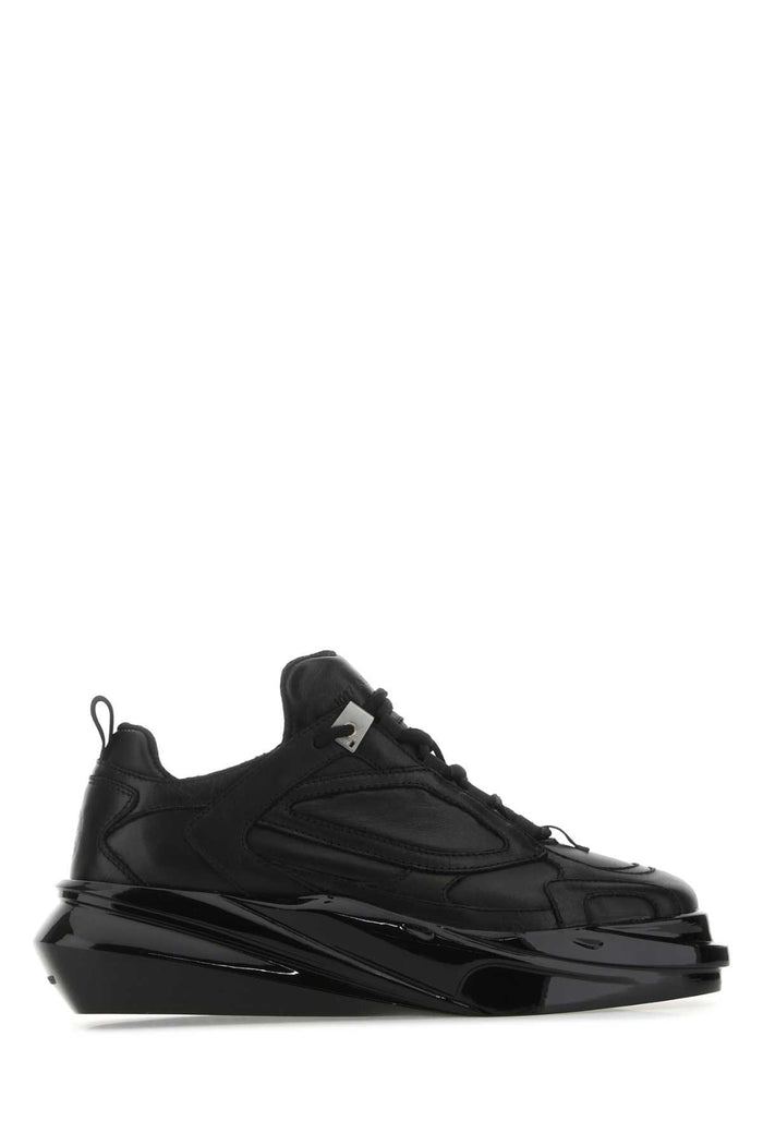 1017 Alyx 9Sm Black Leather Hiking Sneakers