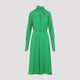 Tom Ford Green Washed Silk Midi Dress
