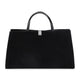 Phoebe Philo Black Kit Cabas Medium Suede Leather Shoulder Bag