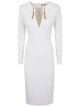 Elisabetta Franchi I Live In Lightweight Crêpe With A Chain Jewelry.