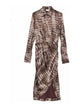 Elisabetta Franchi Brown Viscose Elastan Dress