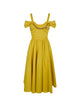 Elisabetta Franchi Sun Yellow Viscose Dress