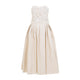 Elisabetta Franchi Beige Embroidered Polyester Mini Dress
