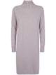 Fabiana Filippi Platinum Turtle Neck Knit Dress