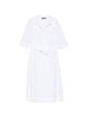 Fabiana Filippi White Cotton Silk Viscose Polyamide Dress