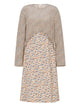 Marni Floral-Patterned Midi Dress With Ruffle Detailing