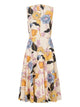 Marni Poplin Midi Dress With Melodia Print