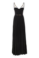 Elisabetta Franchi Red Carpet Dress In Lamé Jersey With Belt