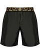 Versace Swim Shorts With Greca Border