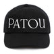 Patou Black Cotton Baseball Cap