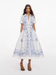 Self-Portrait Embroidered Midi Dress