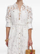 Self-Portrait Lace Collared Maxi Dress