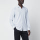 Xacus White Striped Tailor Fit Shirt