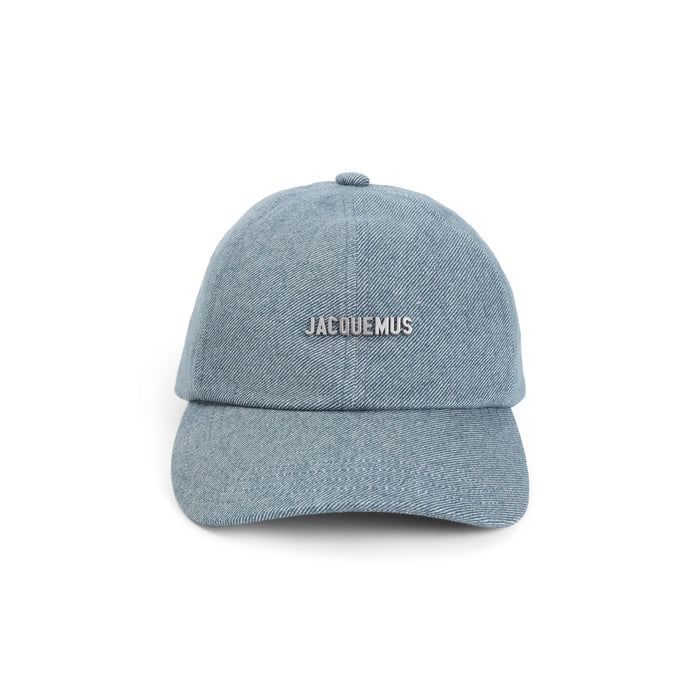 Jacquemus Denim Cap With Gadjo Logo Plaque