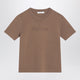 Max Mara Hazelnut-Coloured T-Shirt In Viscose Crêpe
