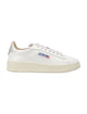 Autry Autry Dallas White And Gold Low Woman's Sneakers