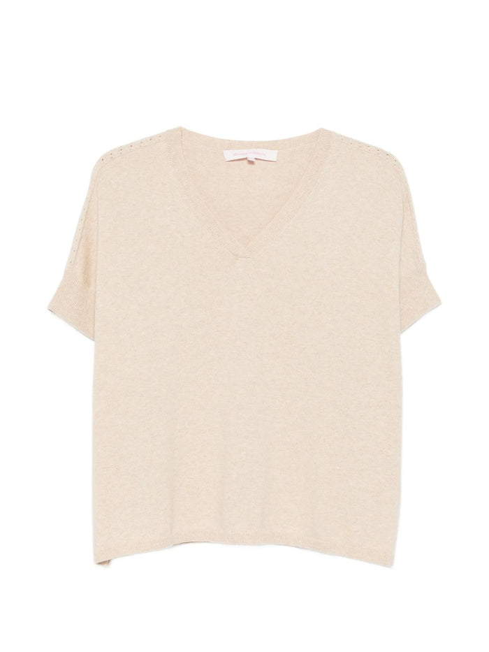 Absolut Cashmere Alyssa Oat Cotton Top
