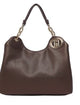 Liu Jo Dark Brown Metallic Finish Bag