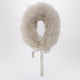 Max Mara The Cube Ivory Shearling Collar