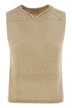 Mc2 Saint Barth Aire - Crochet Knit And Mesh Top