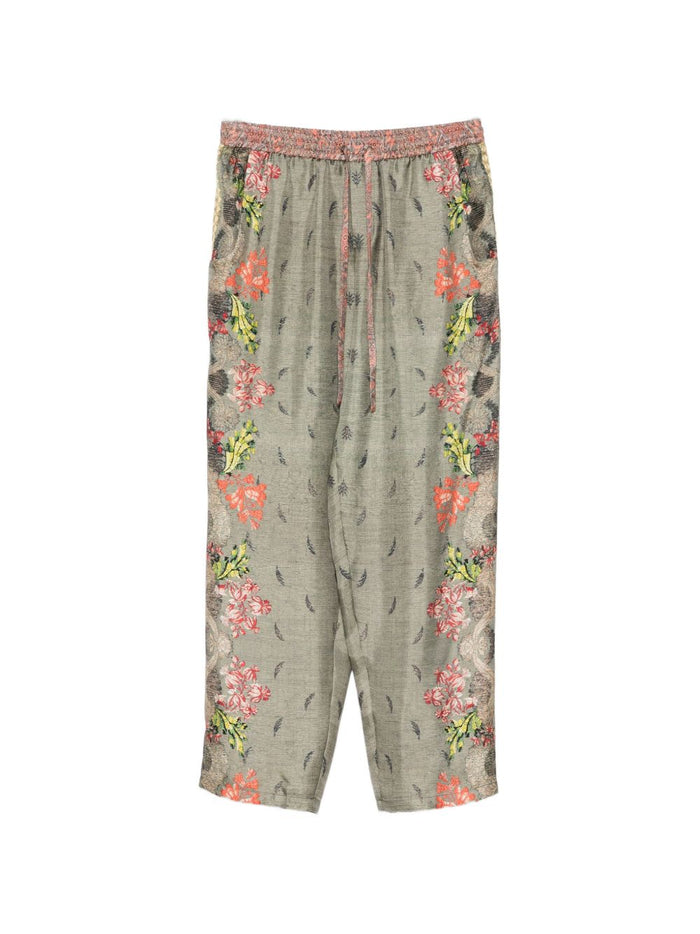 Pierre Louis Mascia Printed Silk Trousers