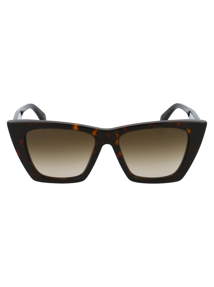 Alexander Mcqueen Acetate Havana Brown Sunglasses