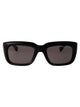 Alexander Mcqueen Acetate Black Sunglasses