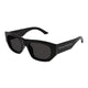 Alexander Mcqueen Black Acetate Sunglasses
