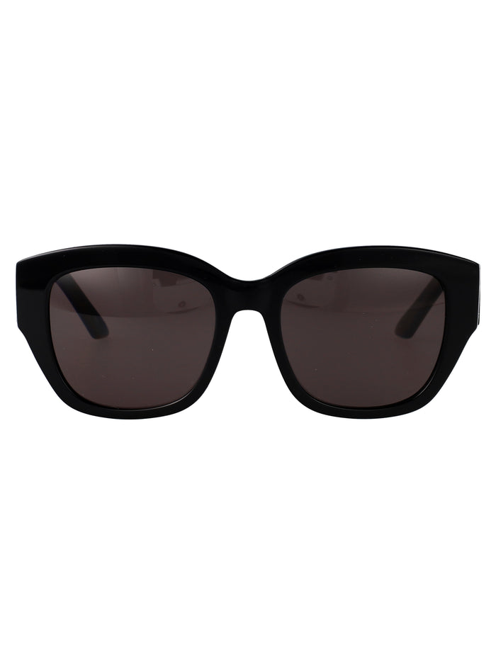 Alexander Mcqueen Black Black Grey Acetate Sunglasses
