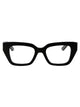 Alexander Mcqueen Black Acetate Optical Glasses