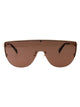 Alexander Mcqueen Gold Metal Sunglasses