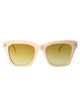 Alexander Mcqueen Metallic Ivory Sunglasses