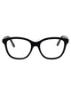 Alexander Mcqueen Black Acetate Optical Glasses