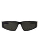Alexander Mcqueen Black-Black-Grey Bio Injection Sunglasses