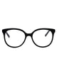 Alexander Mcqueen Black-Black-Transparent Recycled Acetate Glasses