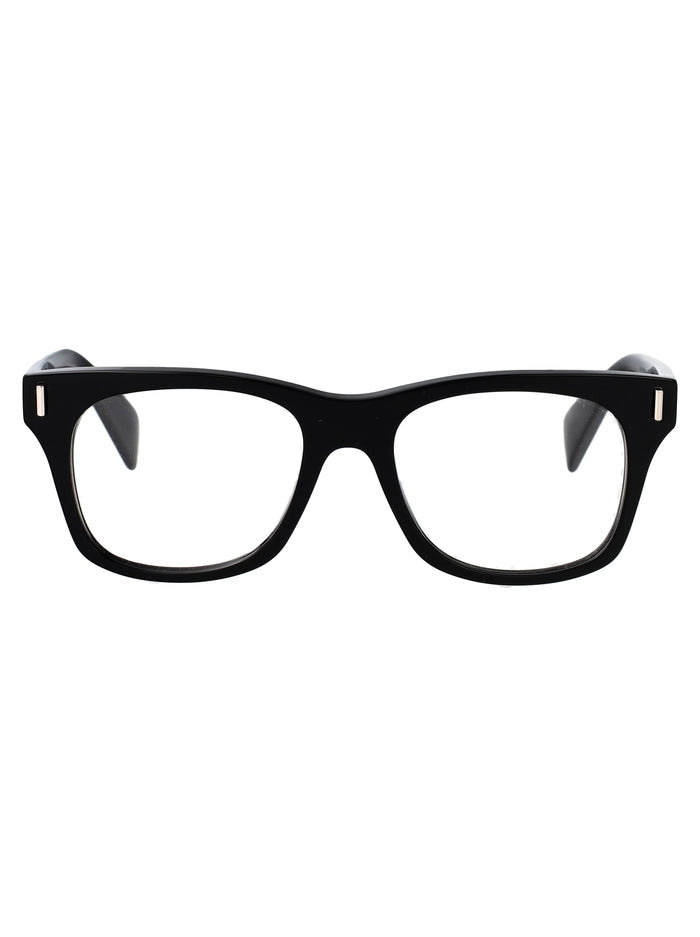 Alexander Mcqueen Black-Black-Transparent Acetate Glasses